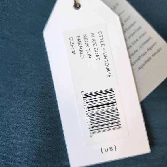 NWT Universal Standard Alice Satin Boatneck Top - Deep Sea - Picture 7 of 15